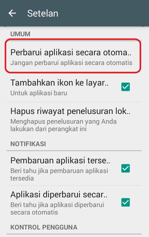 2 Cara Agar Update Otomatis Aplikasi Android Berhenti, Play Store Versi Terbaru (2)