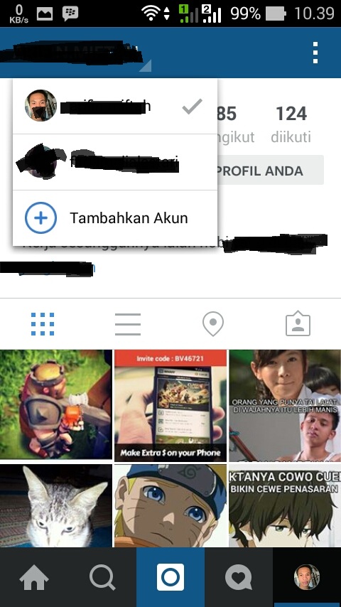 Cara 2 Akun Instagram Dalam 1 Hp Android Tanpa Root dan Aplikasi (4)