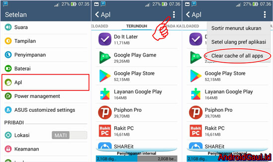 How to Clear Cache Without Application on Asus Zenfone Until Clean