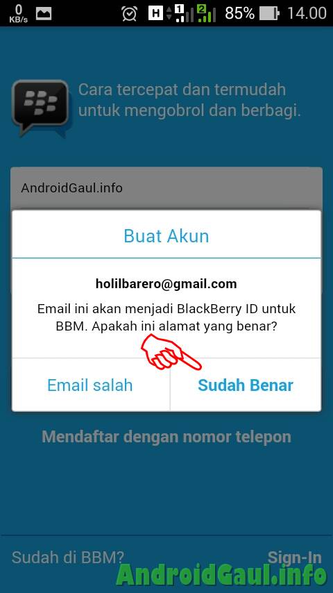 Cara Daftar Dan Membuat Akun Bbm Android Di Versi Terbaru 7365