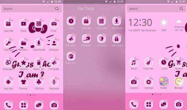 5 Beautiful Pink Hello Kitty Themes for Android Free