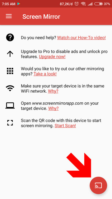 Cara Screen Mirror Android ke PC