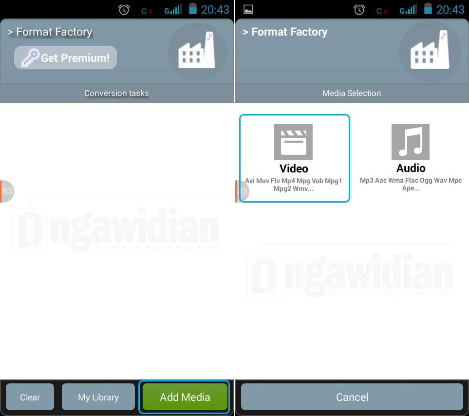 Cara mengubah format video di Android 1