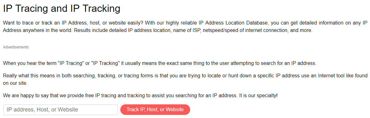 IP Tracking