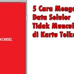 5 Cara Mengatasi Data Seluler Tidak Muncul di Kartu Telkomsel