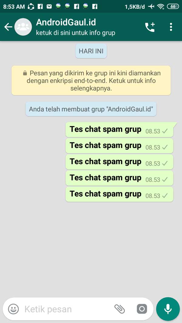 Cara Spam Chat WhatsApp