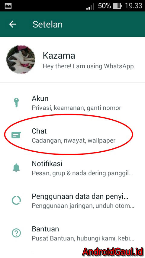 Setelan WhatsApp