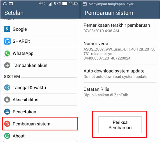 Update Sistem Android