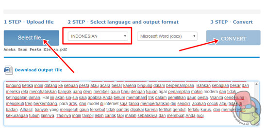 Cara Edit PDF dengan Onlineocr.net