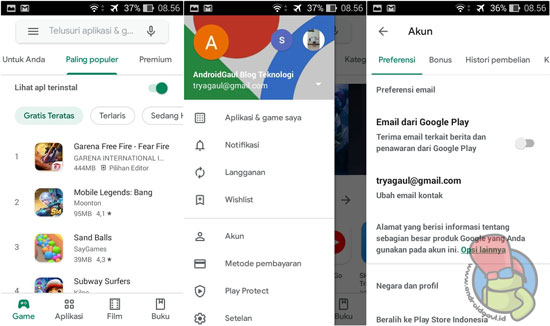 Cara Mengaktifkan Play Store Android