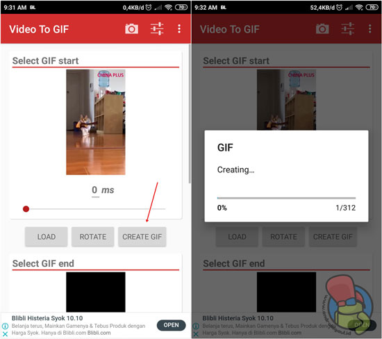 Cara Membuat Gif dari Video di Android