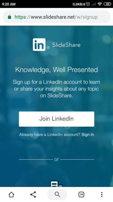 Cara Daftar Akun SlideShare