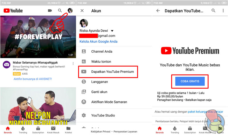 Cara Mendapatkan Akses YouTube Premium Gratis!