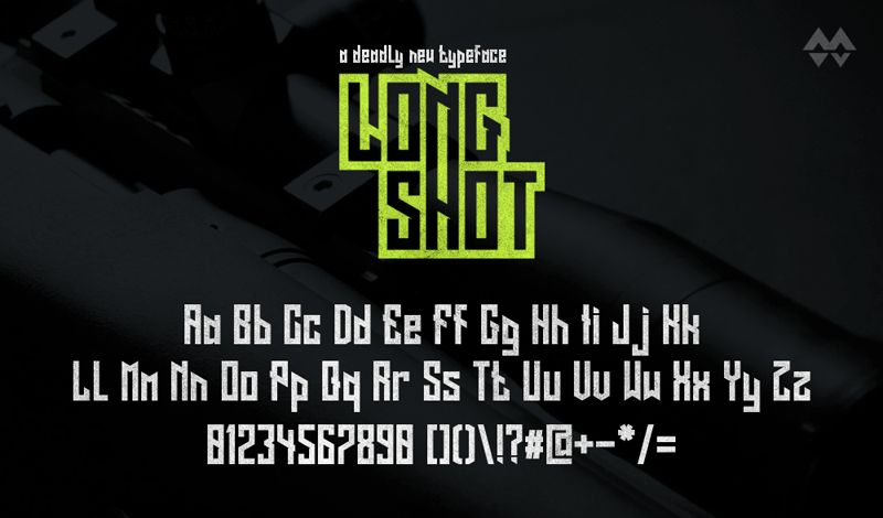 LONG SHOT FONT 1
