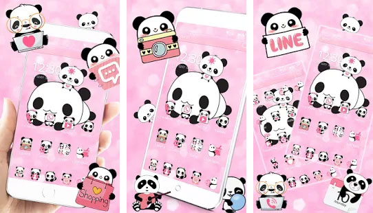 Tema Panda Pink