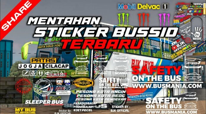 Livery Bussid Stiker Kaca Keren Terbaru Livery Bussid Stiker Kaca